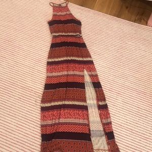 american eagle tribal printed maxi dress